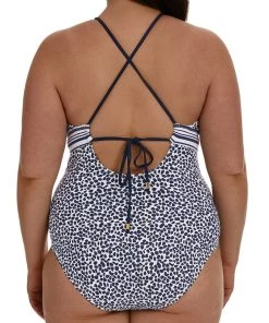 La Blanca Apulia Mix High Neck Keyhole One Piece One-Piece