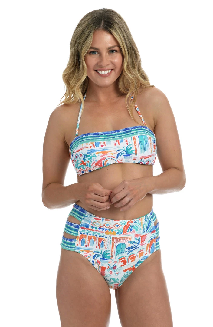 La Blanca Terra Italia Reversible Bandeau Bikini Top