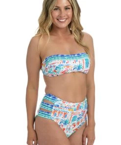 La Blanca Terra Italia Reversible Bandeau Bikini Top