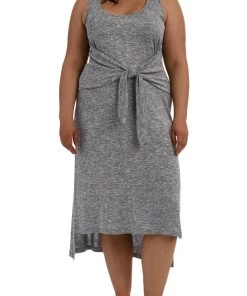 La Blanca Cover Ups Beach Cozy Tie Front Midi Dress