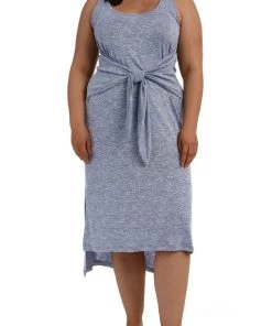 La Blanca Cover Ups Beach Cozy Tie Front Midi Dress