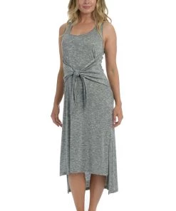 La Blanca Cover Ups Beach Cozy Tie Front Midi Dress