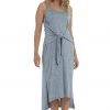 La Blanca Cover Ups Beach Cozy Tie Front Midi Dress