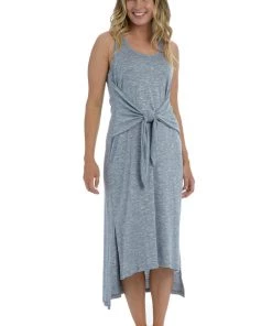 La Blanca Cover Ups Beach Cozy Tie Front Midi Dress