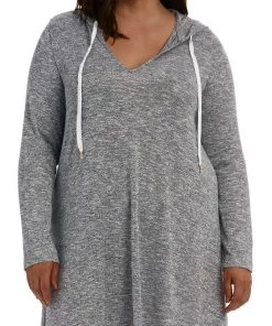 La Blanca Beach Cozy Hooded Sweater Cover-Up Tunic Cover Ups