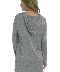 La Blanca Beach Cozy Hooded Sweater Cover-Up Tunic Cover Ups