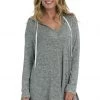 La Blanca Beach Cozy Hooded Sweater Cover-Up Tunic Cover Ups