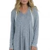 La Blanca Beach Cozy Hooded Sweater Cover-Up Tunic Cover Ups