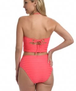 La Blanca Tops Linea Costa Bandeau Midkini Top