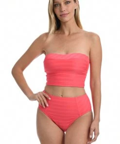 La Blanca Tops Linea Costa Bandeau Midkini Top