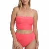 La Blanca Tops Linea Costa Bandeau Midkini Top