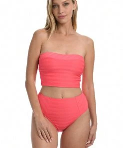La Blanca Tops Linea Costa Bandeau Midkini Top