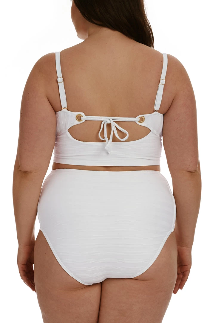 La Blanca Linea Costa Bandeau Midkini Top Tops