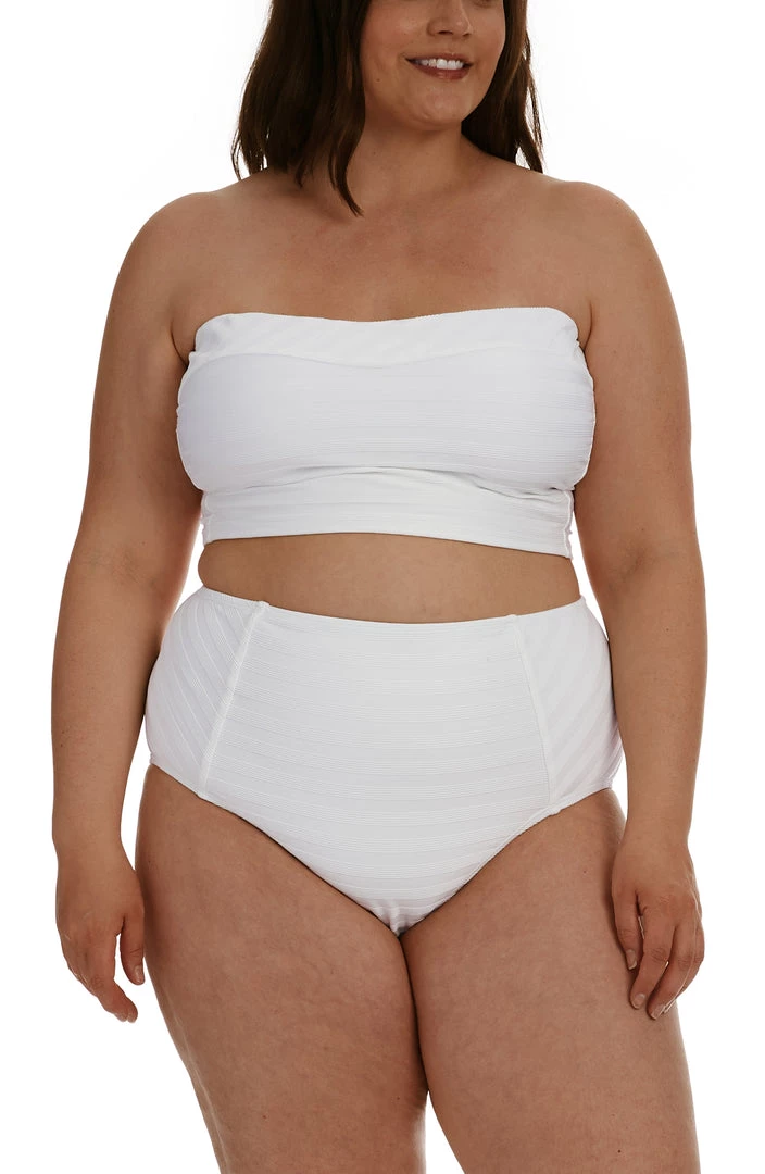 La Blanca Linea Costa Bandeau Midkini Top Tops