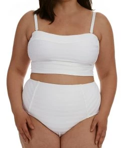 La Blanca Linea Costa Bandeau Midkini Top Tops