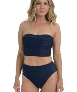 La Blanca Linea Costa Bandeau Midkini Top