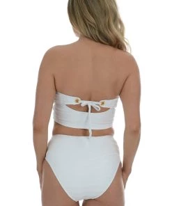 La Blanca Linea Costa Bandeau Midkini Top Tops