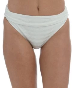 La Blanca Linea Costa Shirred Band Hipster Bottom Bottoms