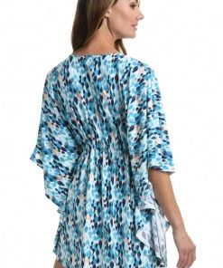 La Blanca Cover Ups Seaglass Shores V-Neck Caftan