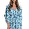 La Blanca Cover Ups Seaglass Shores V-Neck Caftan