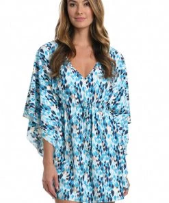 La Blanca Cover Ups Seaglass Shores V-Neck Caftan