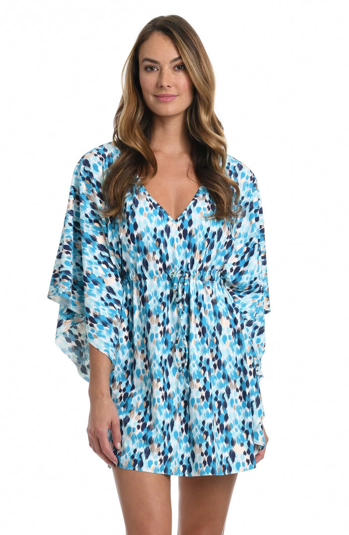 La Blanca Cover Ups Seaglass Shores V-Neck Caftan