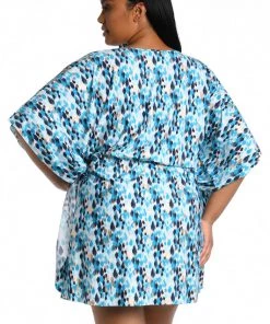 La Blanca Cover Ups Seaglass Shores V-Neck Caftan
