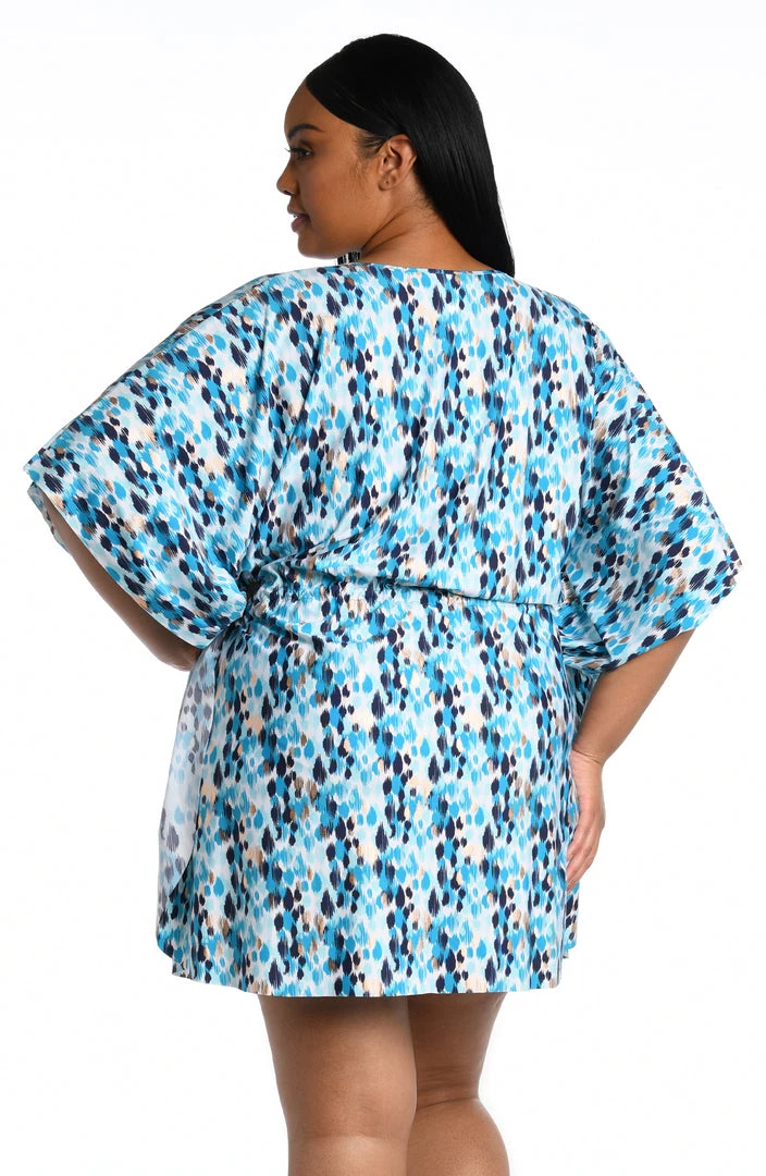 La Blanca Cover Ups Seaglass Shores V-Neck Caftan