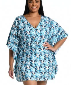 La Blanca Cover Ups Seaglass Shores V-Neck Caftan