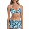 La Blanca Seaglass Shores Twist Front Crossback Top