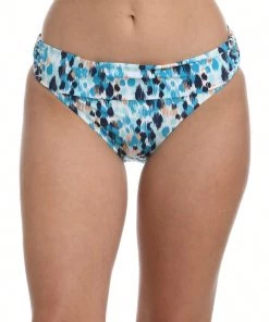 La Blanca Seaglass Shores Shirred Band Hipster Bottom Bottoms