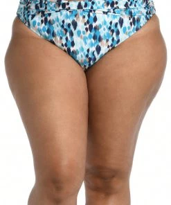 La Blanca Seaglass Shores Shirred Band Hipster Bottom Bottoms