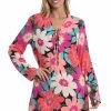 La Blanca In Full Bloom V-Neck Tunic Cover Ups