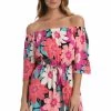 La Blanca In Full Bloom Off The Shoulder Cover-Up Dress