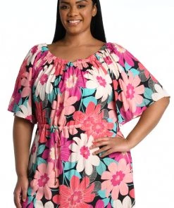 La Blanca In Full Bloom Off The Shoulder Cover-Up Dress