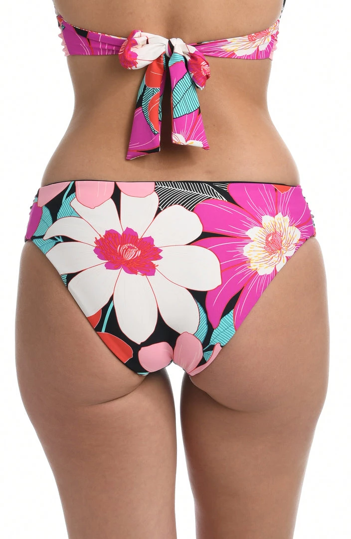 La Blanca In Full Bloom Reversible Side Shirred Hipster Bottom Bottoms