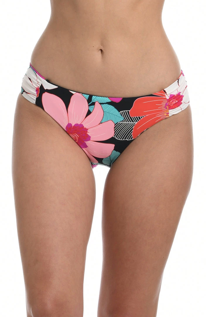 La Blanca In Full Bloom Reversible Side Shirred Hipster Bottom Bottoms