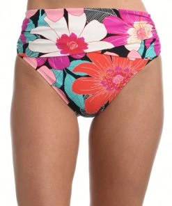 La Blanca In Full Bloom Mid Waist Sash Band Bottom Bottoms