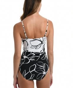 La Blanca Moonlit Silhouette Bandeau Mio One-Piece