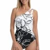 La Blanca One-Piece Moonlit Silhouette One Shoulder Keyhole One Piece