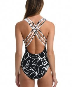 La Blanca Moonlit Silhouette Multi-Strap Cross-Back One Piece One-Piece