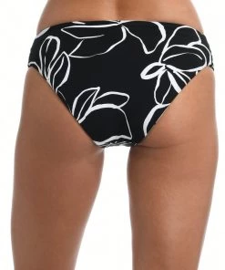La Blanca Bottoms Moonlit Silhouette Reversible Side Shirred Hipster Bottom