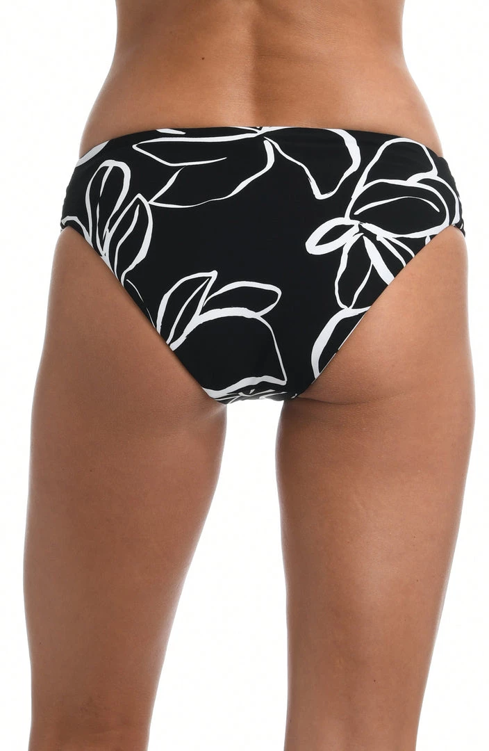 La Blanca Bottoms Moonlit Silhouette Reversible Side Shirred Hipster Bottom