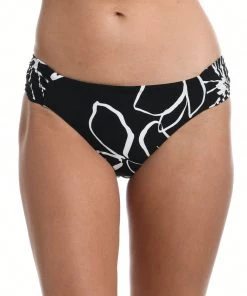 La Blanca Bottoms Moonlit Silhouette Reversible Side Shirred Hipster Bottom