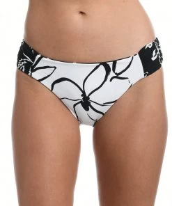 La Blanca Bottoms Moonlit Silhouette Reversible Side Shirred Hipster Bottom