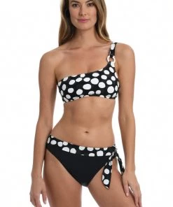 La Blanca Mod For Dot One Shoulder Top