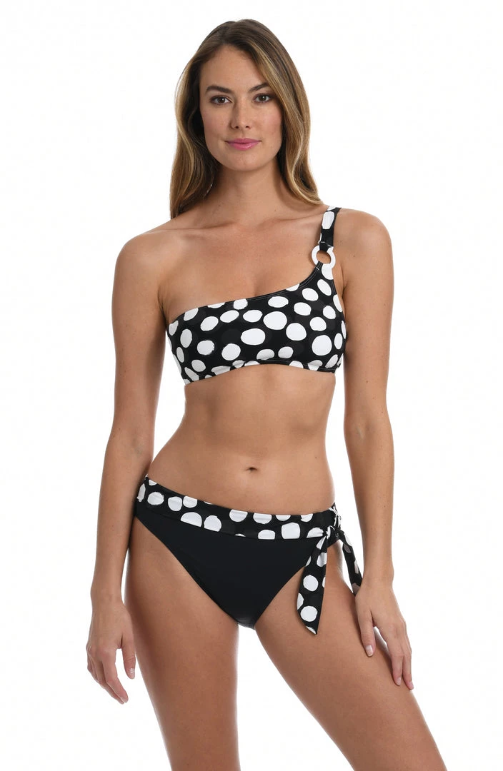 La Blanca Mod For Dot One Shoulder Top