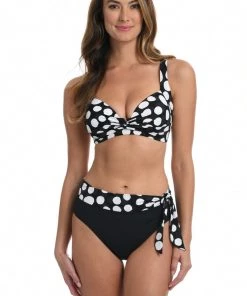 La Blanca Mod For Dot Twist Front Crossback Top Tops