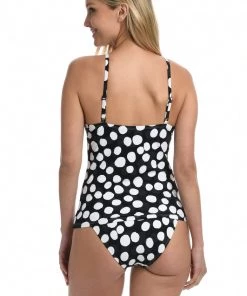 La Blanca Tops Mod For Dot Keyhole Tankini Top