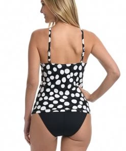 La Blanca Tops Mod For Dot Keyhole Tankini Top